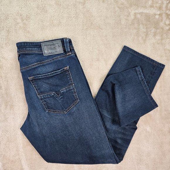 Diesel Larkee-Beex Regular Tapered Blue Denim 0857Z Stretch (Measurement Photos) - Picture 1 of 12